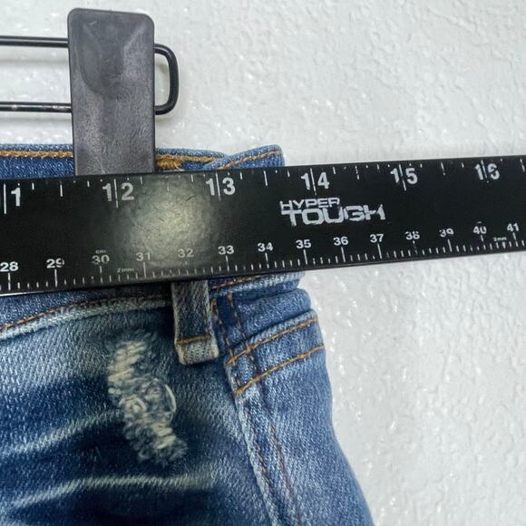 McGuire Womens Shorts Size 24 Denim Blue Cut Out Jean Dark Wash Casual - Picture 6 of 12